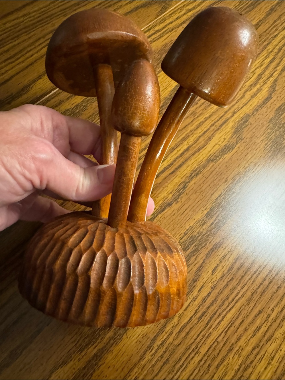 Wood Mushroom Toothpick Holder Server - Picture 10 of 15